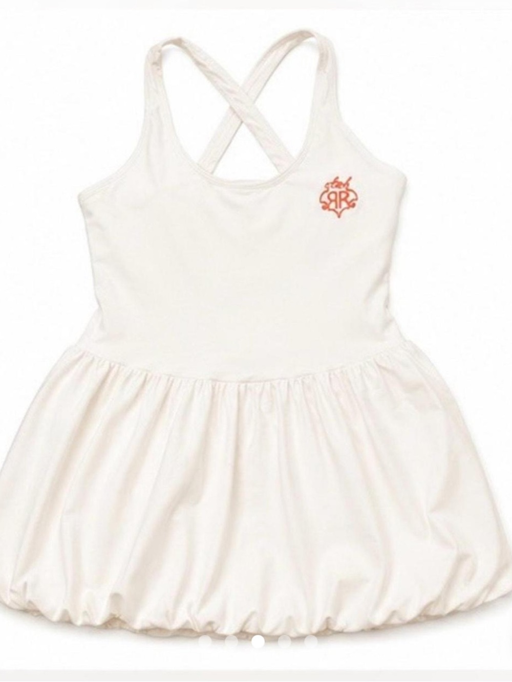 Roller Rabbit White Athletic Tennis Dress with Built in Shorts w Pockets NWT XL - Picture 6 of 8